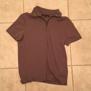 Kenneth Cole Zip Up Polo